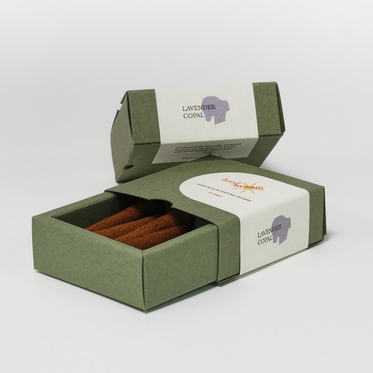 Lavender and Copal | 100% Natural Incense Cones | Hand Rolled | Pack of 11