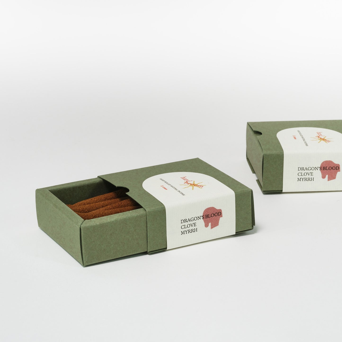 Dragon's Blood, Clove and Myrrh | 100% Natural Incense Cones | Hand Rolled | Pack of 11