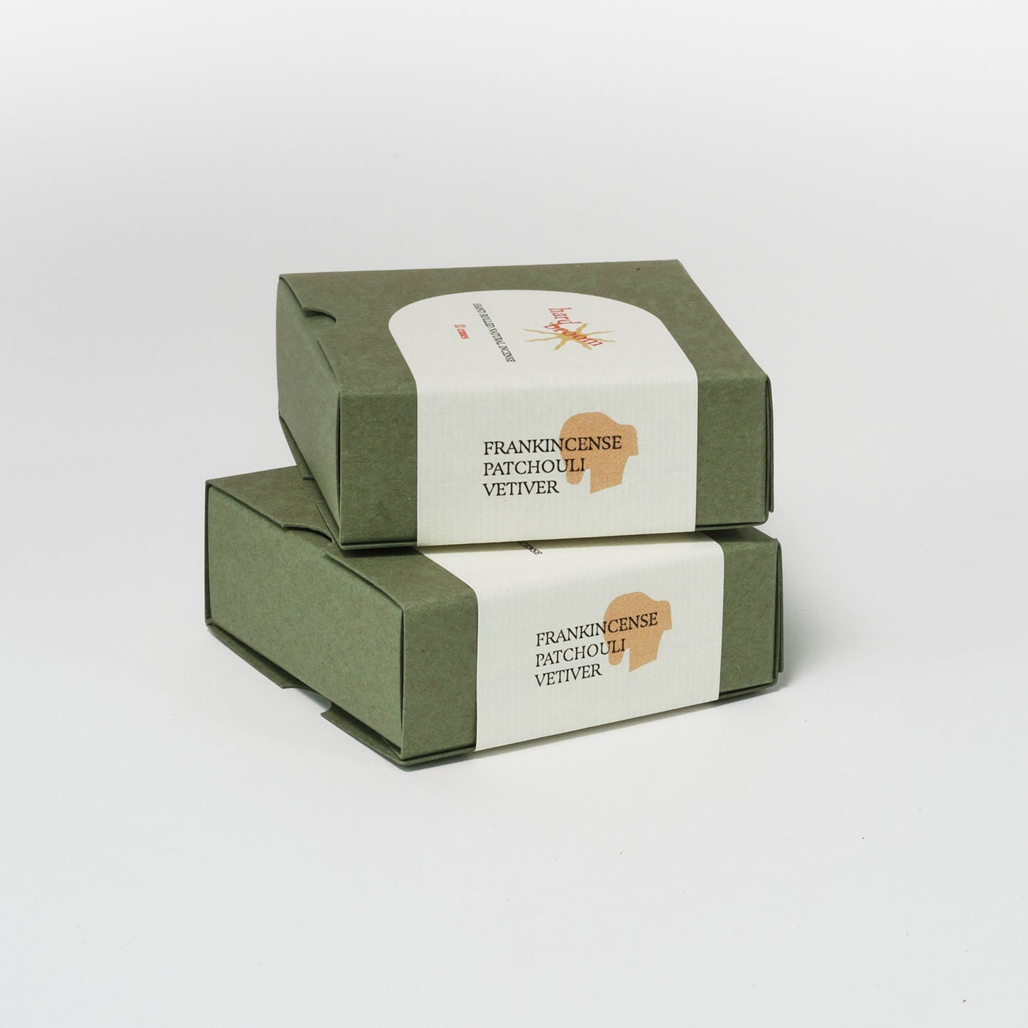 Frankincense, Patchouli and Vetiver | 100% Natural Incense Cones | Hand Rolled | Pack of 11