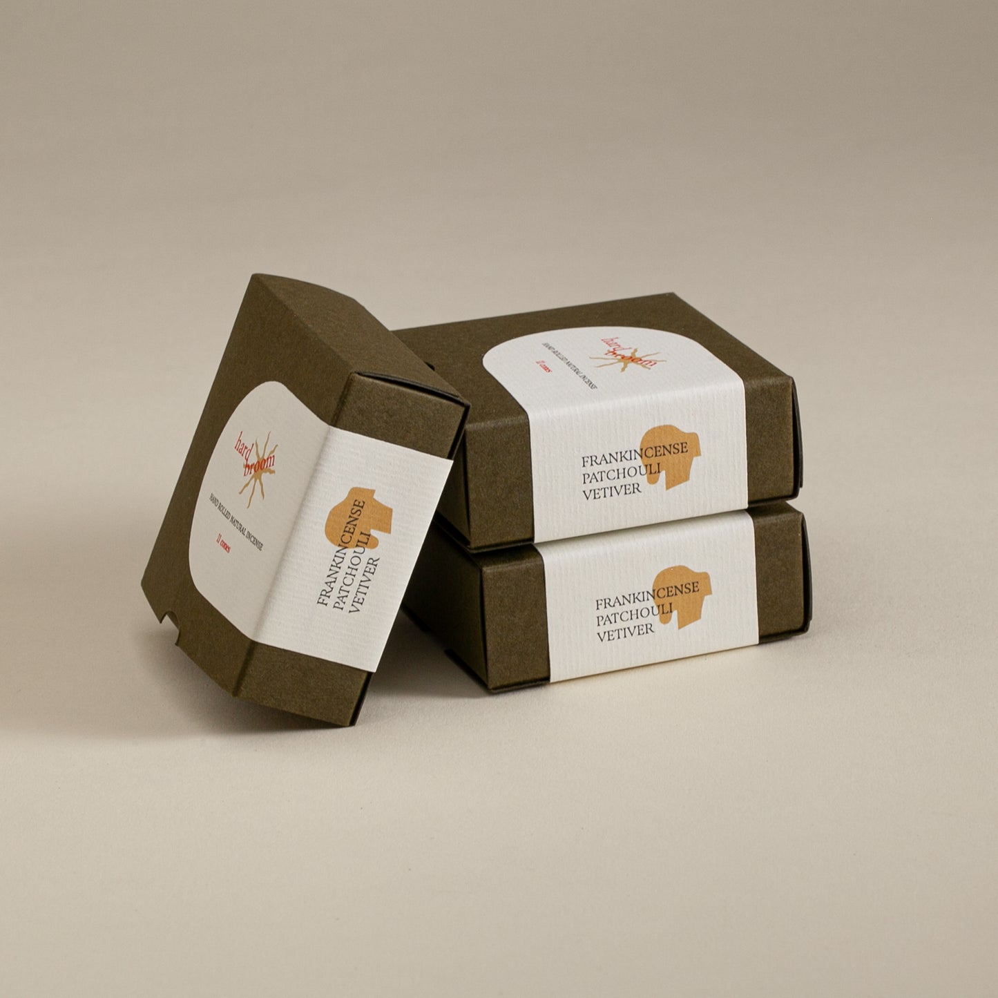 Frankincense, Patchouli and Vetiver | Natural Incense Cones | Box of 11 cones