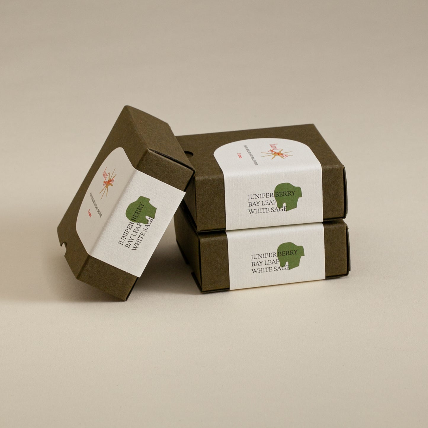 Juniper Berry, Bay Leaf and White Sage | Natural Incense Cones | Box of 11 cones
