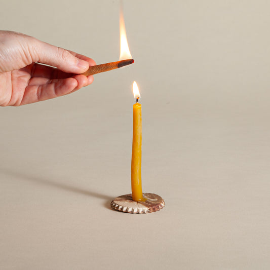 Beeswax Chime Candles by Alysia Mazzella