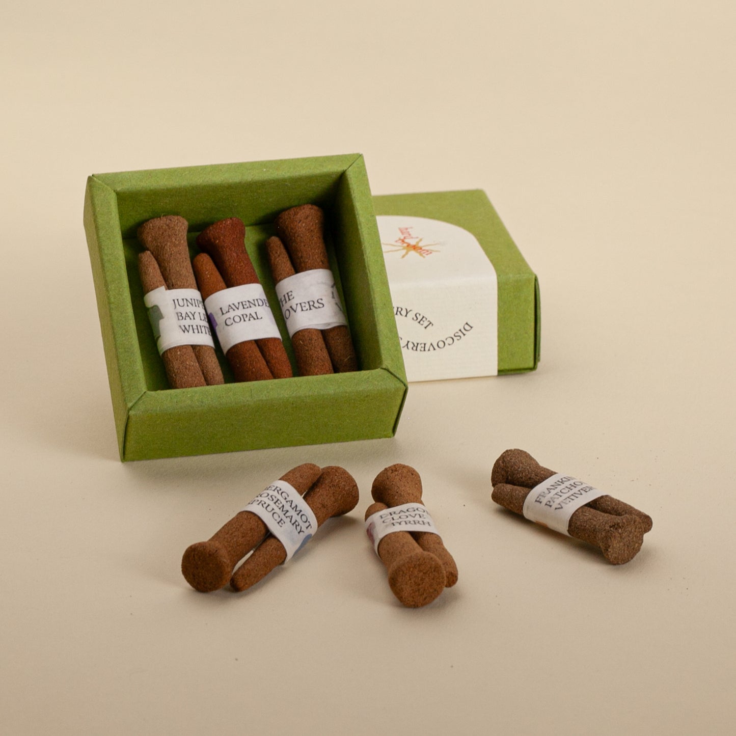 Discovery Set | Natural Incense Cones | Box of 12 cones