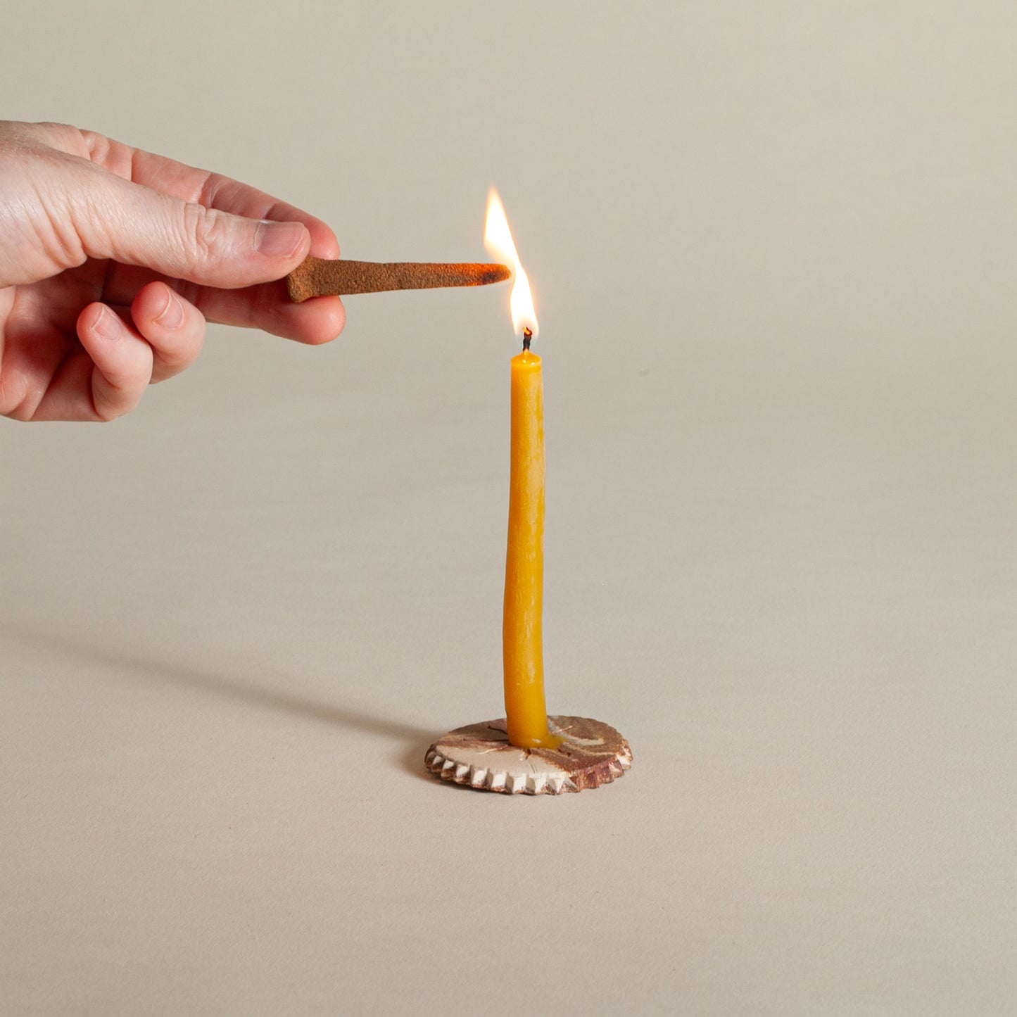Beeswax Chime Candles by Alysia Mazzella