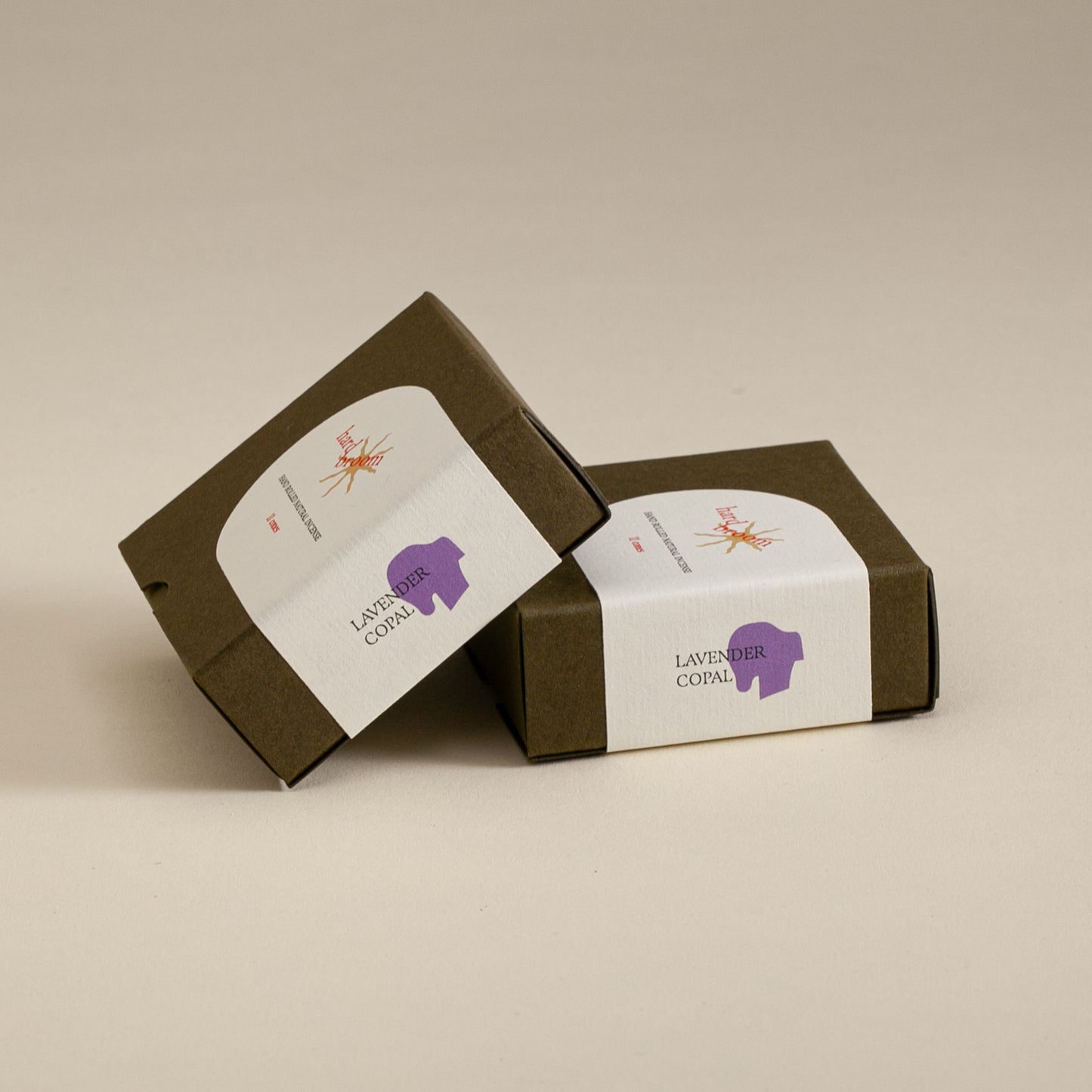 Lavender and Copal | Natural Incense Cones | Box of 11 cones