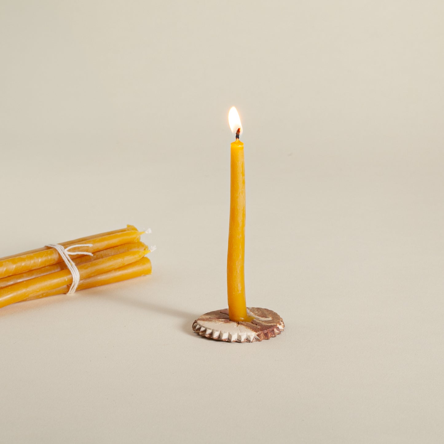 Beeswax Chime Candles by Alysia Mazzella