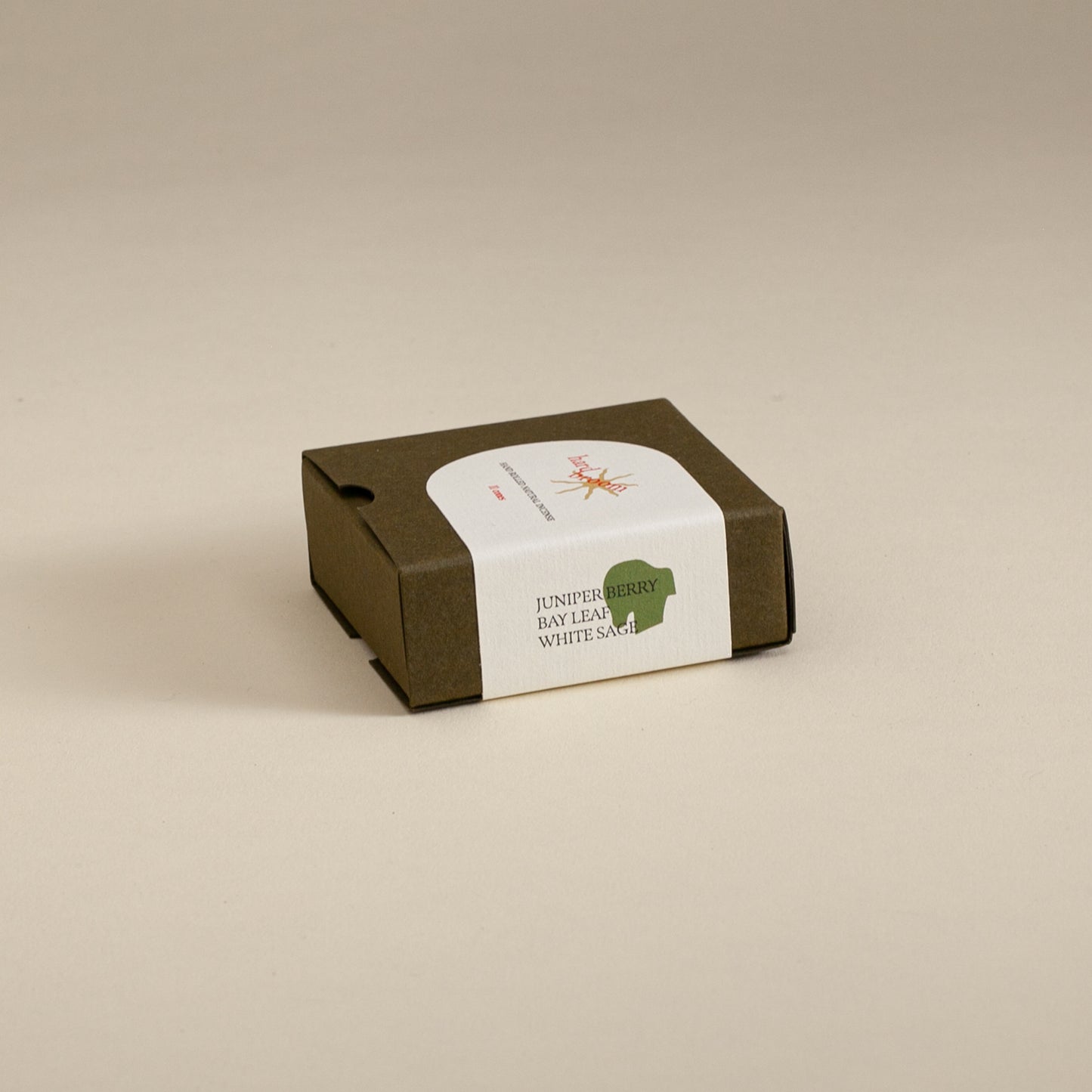 Juniper Berry, Bay Leaf and White Sage | Natural Incense Cones | Box of 11 cones