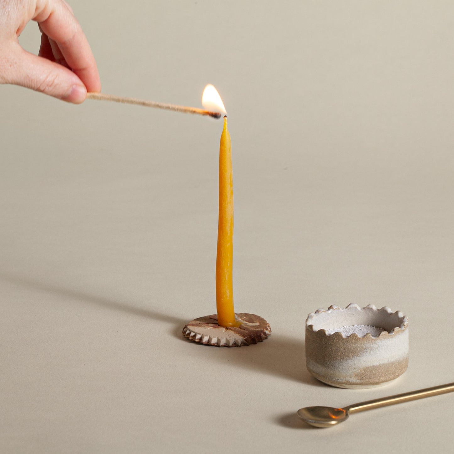 Beeswax Chime Candles by Alysia Mazzella