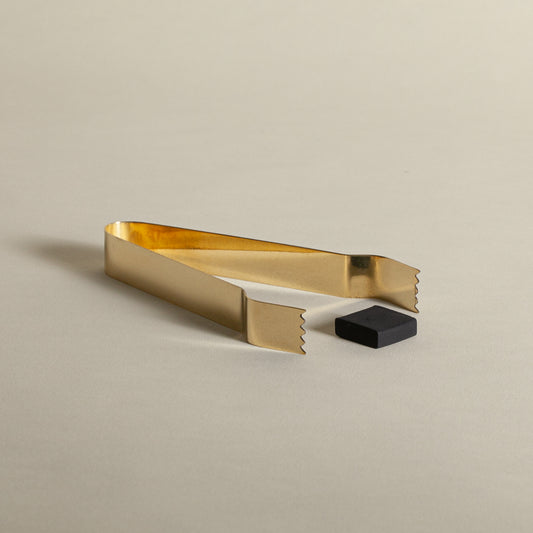 Brass Charcoal Tongs - 6"