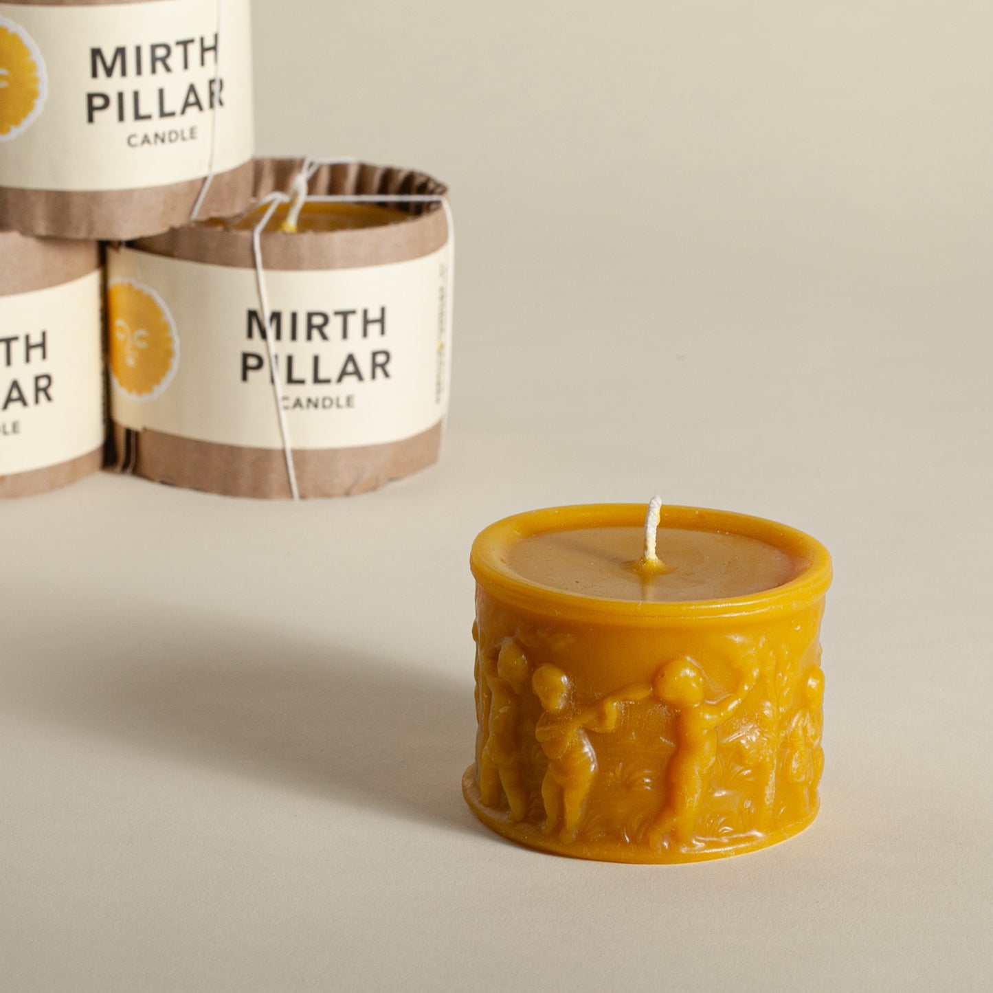 Beeswax Mirth Candle by Alysia Mazzella