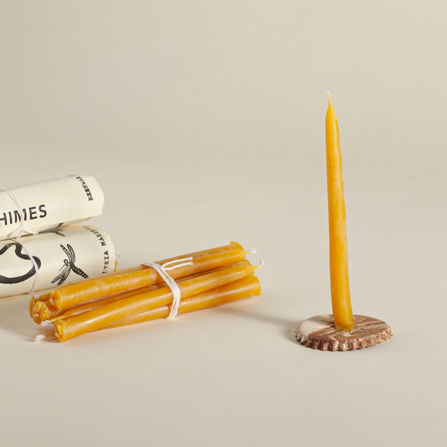 Beeswax Chime Candles by Alysia Mazzella