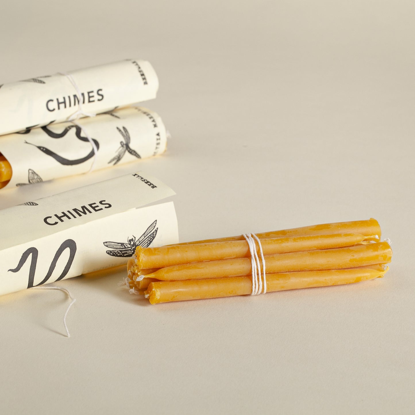 Beeswax Chime Candles by Alysia Mazzella