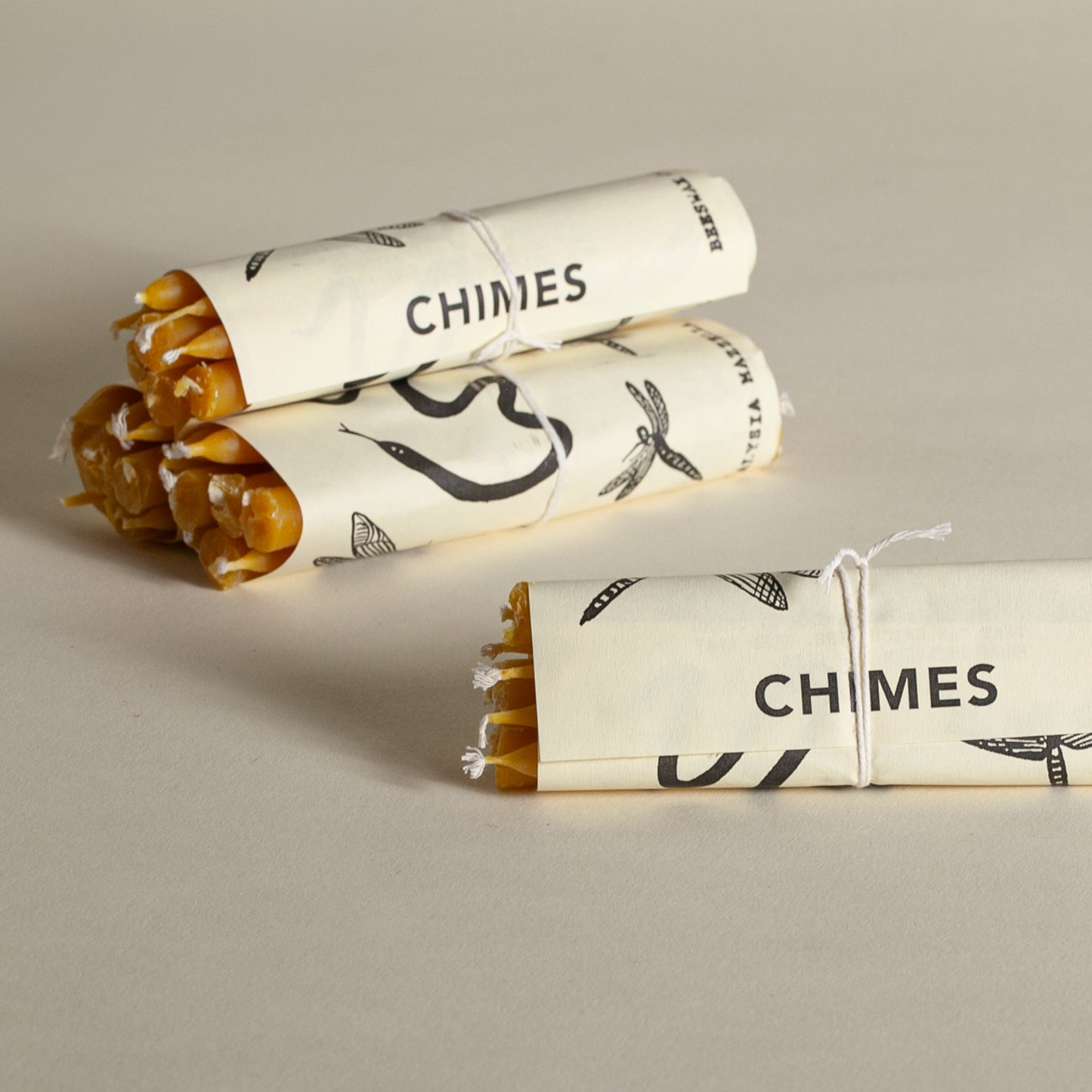 Beeswax Chime Candles by Alysia Mazzella