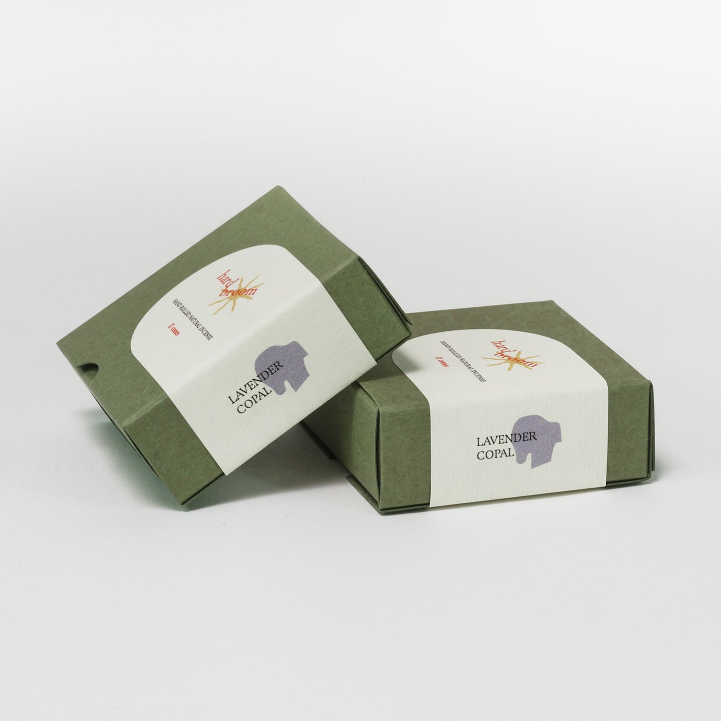 Lavender and Copal | 100% Natural Incense Cones | Hand Rolled | Pack of 11